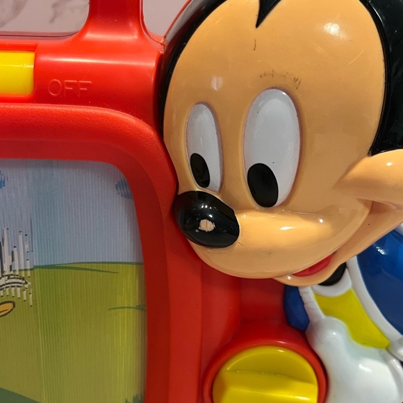 Disney's MICKEY MOUSE Vintage Musical TV - Hand Wind Up MUSIC BOX Toy Goofy - Picture 10 of 16